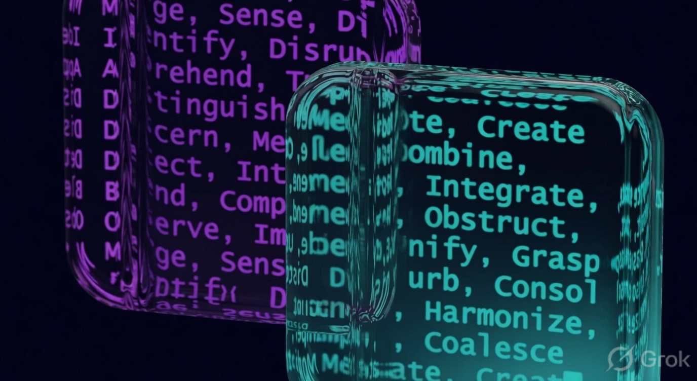 Cognitive cubes — AI processing language and meaning